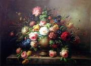 unknow artist Floral, beautiful classical still life of flowers.067 Germany oil painting artist
